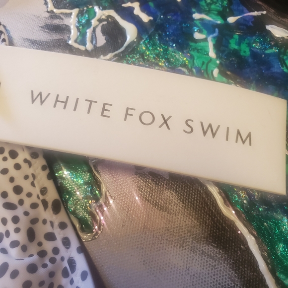 WHITE FOX SWIM Sun Soaked Bottoms in White Speckle - Picture 5 of 7